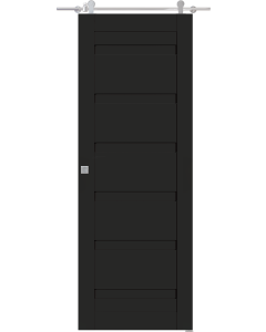 Louver Black Matte Barn doors