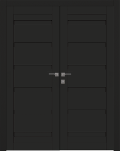 Louver Black Matte Double doors
