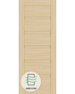 DOOR SLAB LOUVER LOIRE ASH 18" X 80" X 1 3/4"