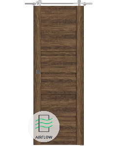 Louver Pecan Nutwood Barn doors