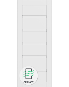 DOOR SLAB LOUVER SNOW WHITE 24" X 80" X 1 3/4"