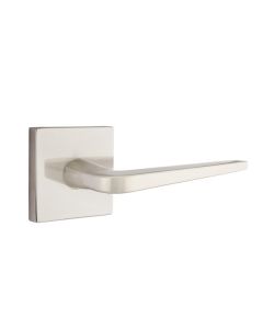 EMTEK ATHENA LEVER WITH SQUARE ROSETTE PASSAGE LH SATIN NICKEL (US15) 5110
