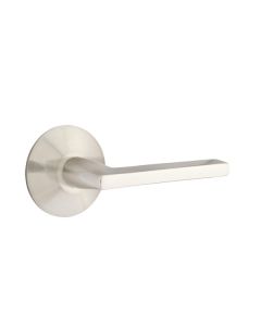EMTEK HELIOS LEVER WITH SQUARE ROSETTE PASSAGE RH SATIN NICKEL (US15) 5110