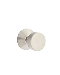 EMTEK ROUND KNOB WITH MODERN ROSETTE PASSAGE RH SATIN NICKEL (US15) 5107