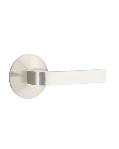 EMTEK BRESLIN LEVER WITH MODERN ROSETTE PASSAGE LH SATIN NICKEL (US15) 5107
