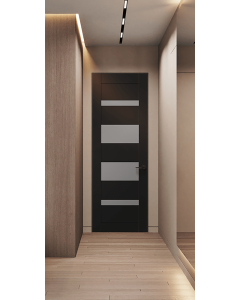 Mirella Vetro Black Matte Frameless