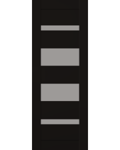 DOOR SLAB MIRELLA VETRO BLACK MATTE 24" X 84" X 1 3/4" FROSTED GLASS