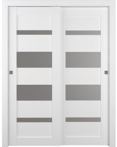 Mirella Vetro Bianco Noble Bypass doors