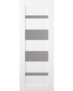 DOOR SLAB MIRELLA VETRO BIANCO NOBLE 32" X 92 1/2" X 1 9/16" FROSTED GLASS