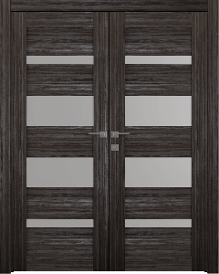 Mirella Vetro Gray Oak Double doors