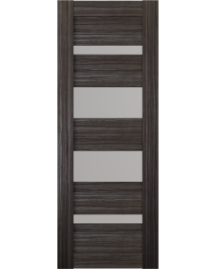 DOOR SLAB MIRELLA VETRO GRAY OAK 30" X 80" X 1 9/16" FROSTED GLASS