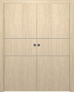 Optima 2H Loire Ash Double pocket doors