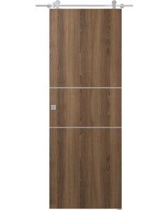 Optima 2H Pecan Nutwood Barn doors