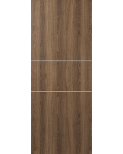DOOR SLAB OPTIMA 2H PECAN NUTWOOD 24" X 80" X 1 3/4" SOLID CORE