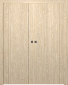 Optima 2U Loire Ash Double pocket doors
