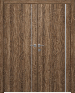 Optima 2U Pecan Nutwood Double doors