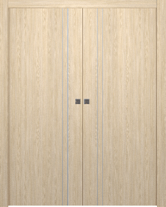 Optima 2V Loire Ash Double pocket doors