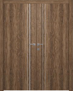 Optima 2V Pecan Nutwood Double doors