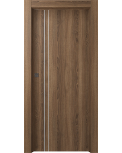 Optima 2V Pecan Nutwood Pocket doors