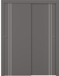 Optima 2V Gray Matte Bypass doors