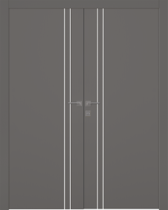 Optima 2V Gray Matte Double doors