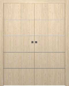 Optima 4H Loire Ash Double pocket doors