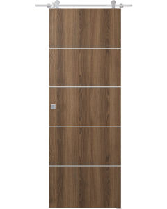 Optima 4H Pecan Nutwood Barn doors