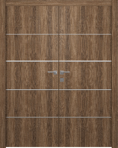Optima 4H Pecan Nutwood Double doors