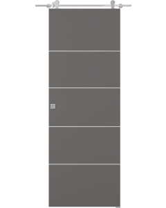 Optima 4H Gray Matte Barn doors