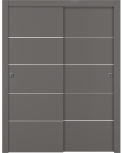 Optima 4H Gray Matte Bypass doors