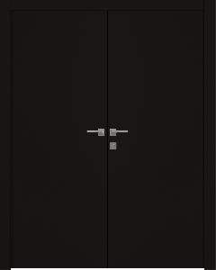 Optima Black Matte Double doors
