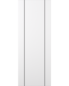 DOOR SLAB OPTIMA 2U BLACK SNOW WHITE 18" X 80" X 1 3/4" SOLID CORE