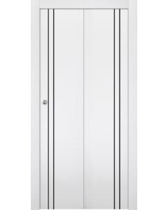 Palladio 2V Black Bianco Noble Bi-folding doors