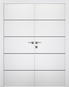 Palladio 4H Black Bianco Noble Double doors