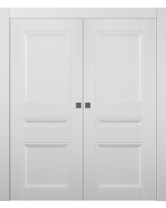 Oxford Duo 07 2R Snow White Double pocket doors