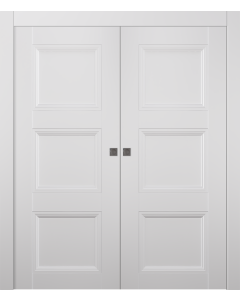 Oxford Duo 07 2Rn Snow White Double pocket doors