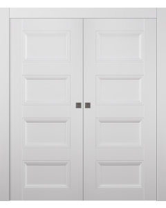 Oxford Duo 07 3R Snow White Double pocket doors