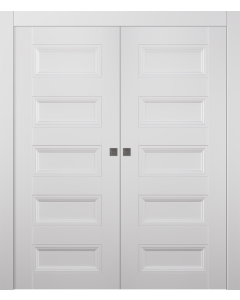 Oxford Duo 07 4R Snow White Double pocket doors