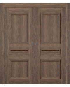 Oxford Duo 07 2R Pecan Nutwood Double pocket doors