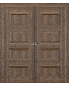 Oxford Duo 07 3R Pecan Nutwood Double pocket doors