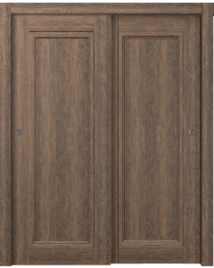 Oxford Duo 07 Pecan Nutwood Bypass doors