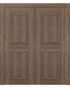 Oxford Duo 07 Rn Pecan Nutwood Double pocket doors