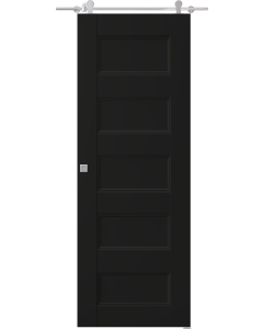 Oxford Uno 07 4R Black Matte Barn doors