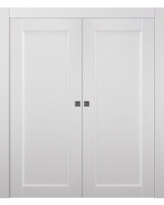 Oxford Uno 07 Snow White Double pocket doors