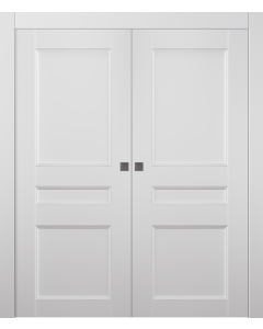 Oxford Uno 07 2R Snow White Double pocket doors