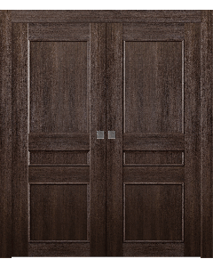 Oxford Uno 07 2R Veralinga Oak Double pocket doors