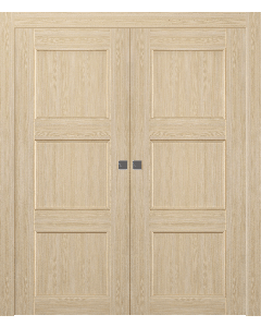 Oxford Uno 07 2Rn Loire Ash Double pocket doors