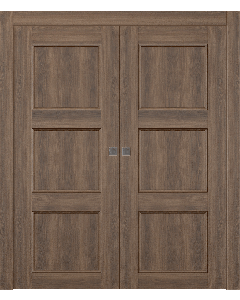Oxford Uno 07 2Rn Pecan Nutwood Double pocket doors