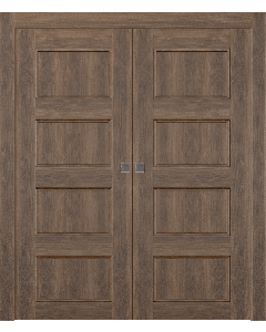 Oxford Uno 07 3R Pecan Nutwood Double pocket doors