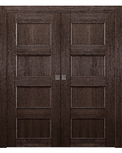 Oxford Uno 07 3R Veralinga Oak Double pocket doors